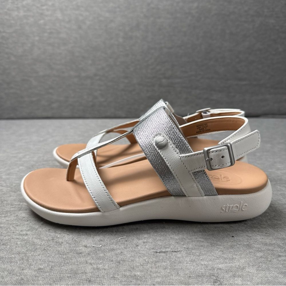 NWT‎ Strole Breeze Women's White Sandals with Orthotic Arch Support Size 7 - Picture 3 of 7